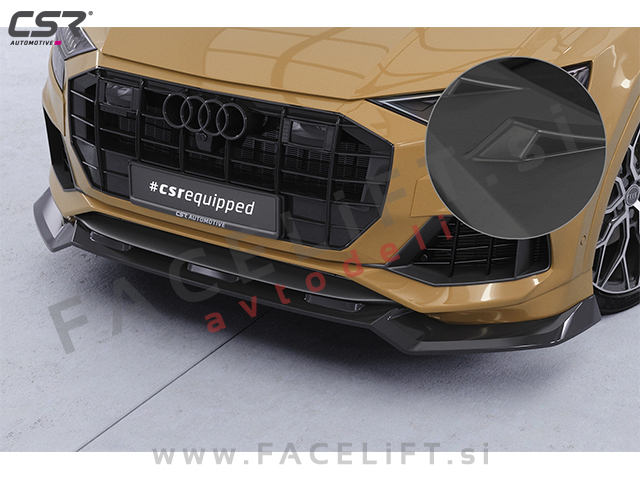 Podaljšek sprednjega odbijača črni mat Audi Q8 23-