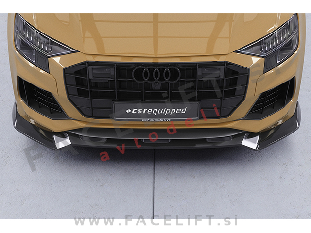 Podaljšek sprednjega odbijača črni mat Audi Q8 23-