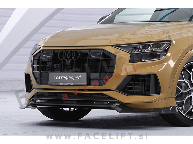 Podaljšek sprednjega odbijača karbon sijaj Audi Q8 23-
