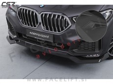 Podaljšek sprednjega odbijača črni mat BMW X6 G06 19-23