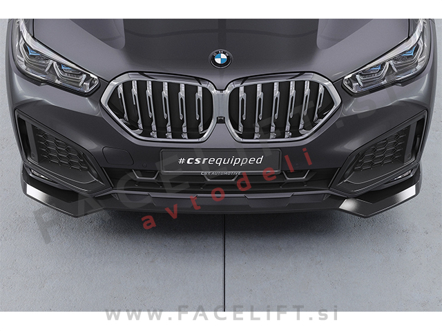 Podaljšek sprednjega odbijača črni mat BMW X6 G06 19-23