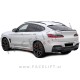 Difuzor z nastavki za izpuh črni sijaj BMW X4 G02 M-Pack 18-21
