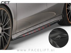 Podaljški pragov karbon mat Mercedes CLA C118 X118 AMG Line 19-