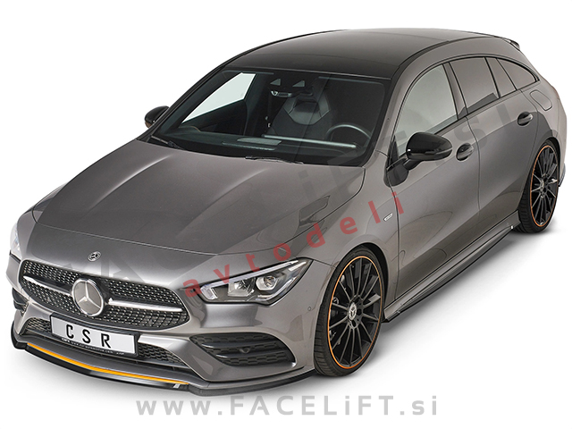 Podaljški pragov karbon mat Mercedes CLA C118 X118 AMG Line 19-