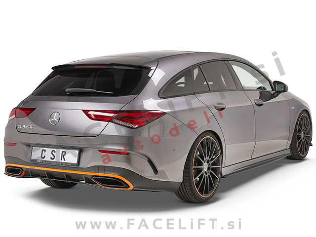 Strešni spojler črni sijaj Mercedes CLA Shooting Brake X118 19-