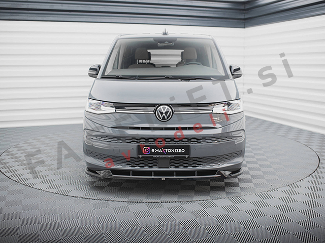 Podaljšek sprednjega odbijača črni sijaj VW T7 Multivan 21- Podaljšek sprednjega odbijača črni sijaj VW T7 Multivan 21-