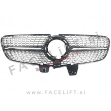 Mercedes V W447 19-23 maska Diamond Black črna kromirana sijaj