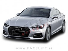 Audi A5 B9 F5 16-19 maska RS izgled črna sijaj