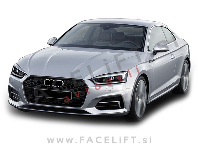 Audi A5 B9 F5 16-19 maska RS izgled črna sijaj Audi A5 B9 F5 16-19 maska RS izgled črna sijaj