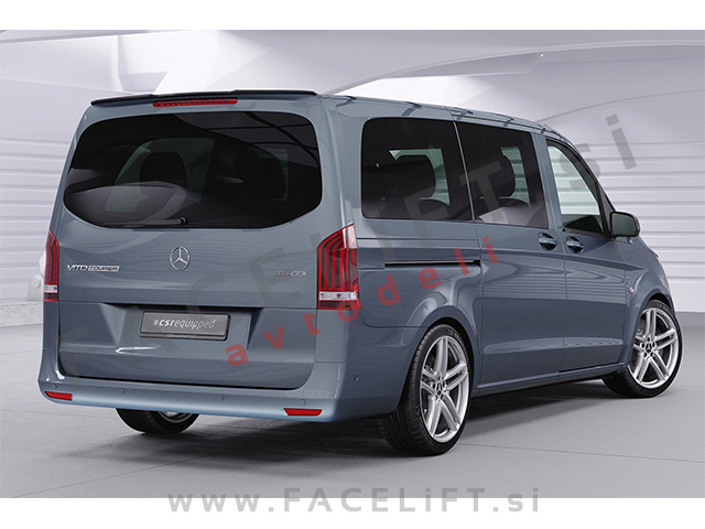 Strešni spojler črni sijaj Mercedes Vito Tourer W447 14-