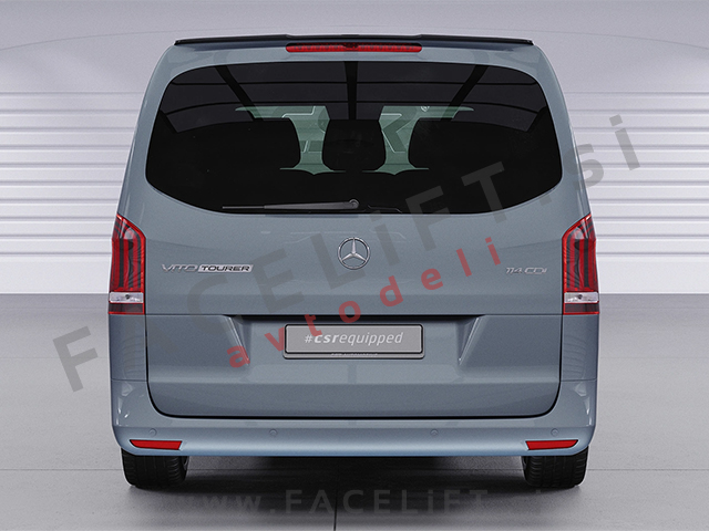 Strešni spojler črni sijaj Mercedes Vito Tourer W447 14-