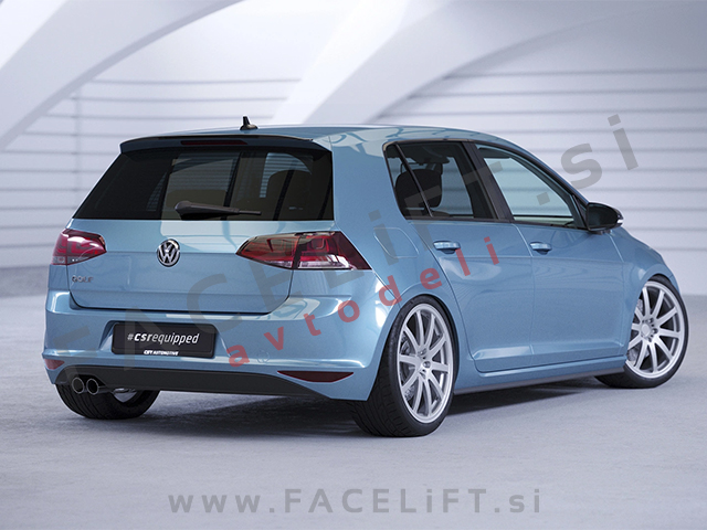 Strešni spojler črni mat VW Golf 7 Hatchback 12-20