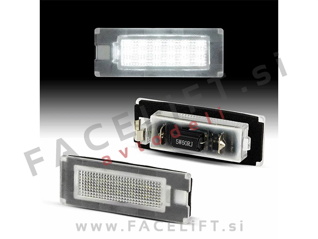 LED osvetlitev registrske tablice z ohišjem Fiat Ducato 06-