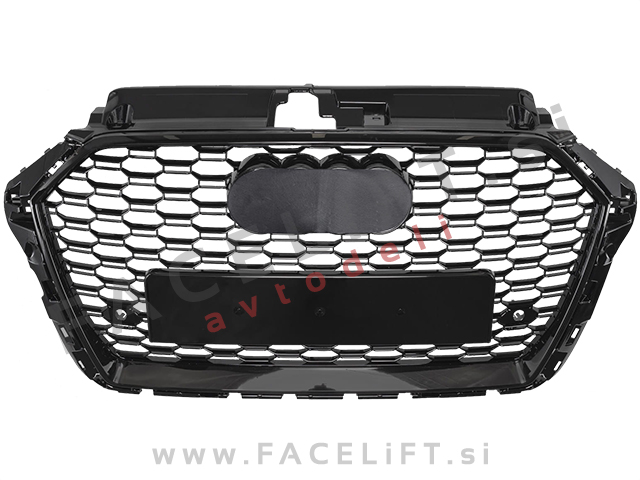 Maska RS izgled črna sijaj Audi A3 8V 16-20