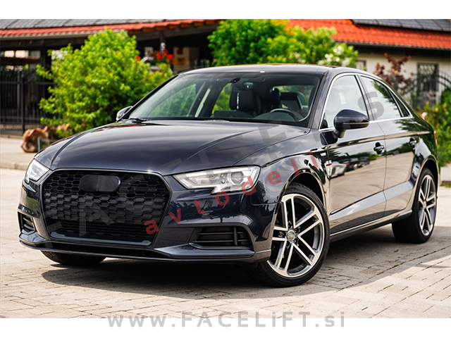 Maska RS izgled črna sijaj Audi A3 8V 16-20