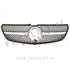 Maska Diamond Silver srebrna kromirana sijaj Mercedes V W447 AMG Line 19-23