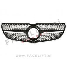 Maska Diamond Black črna kromirana sijaj Mercedes V W447 AMG Line 19-23 Maska Diamond Black črna kromirana sijaj Mercedes V W447 AMG Line 19-23