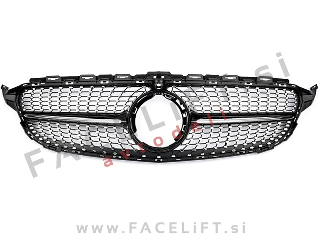 Maska Diamond Black z kamero Mercedes C A205 C205 S205 W205 18-21