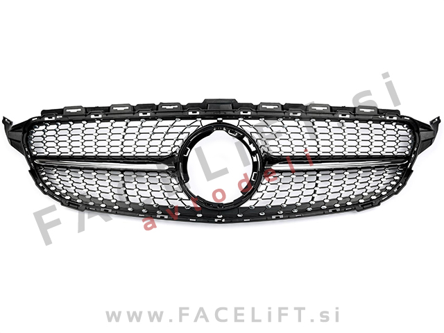 Maska Diamond Black brez kamere Mercedes C A205 C205 S205 W205 18-21 Maska Diamond Black brez kamere Mercedes C A205 C205 S205 W205 18-21
