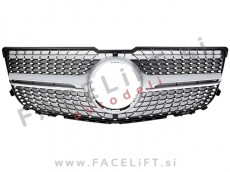 Maska Diamond Silver Mercedes GLK X204 12-15