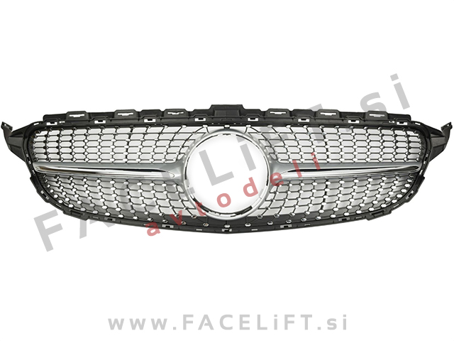 Maska Diamond Silver brez kamere Mercedes C A205 C205 S205 W205 14-18