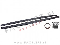 Podaljški pragov M-Performance izgled črni sijaj BMW 4 F32 F33 F36 13-21