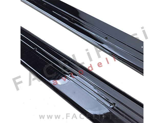 Podaljški pragov M-Performance izgled črni sijaj BMW 4 F32 F33 F36 13-21