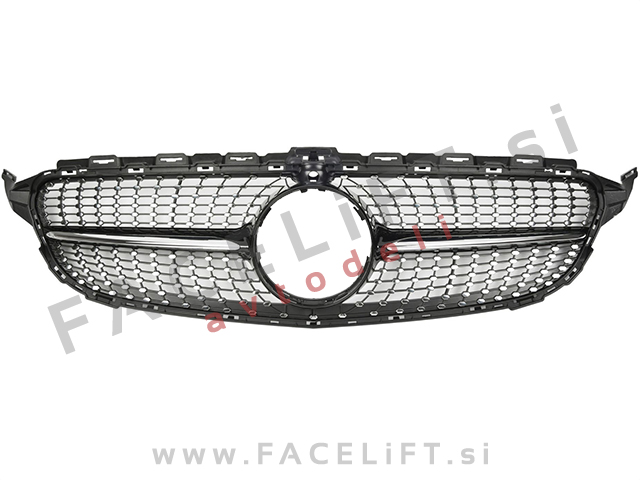 Maska Diamond Black z kamero Mercedes C A205 C205 S205 W205 14-18 Maska Diamond Black z kamero Mercedes C A205 C205 S205 W205 14-18