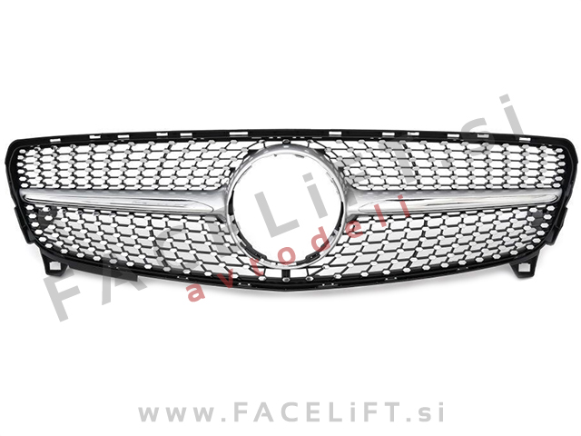 Maska Diamond Silver Mercedes A W176 15-18 Maska Diamond Silver Mercedes A W176 15-18