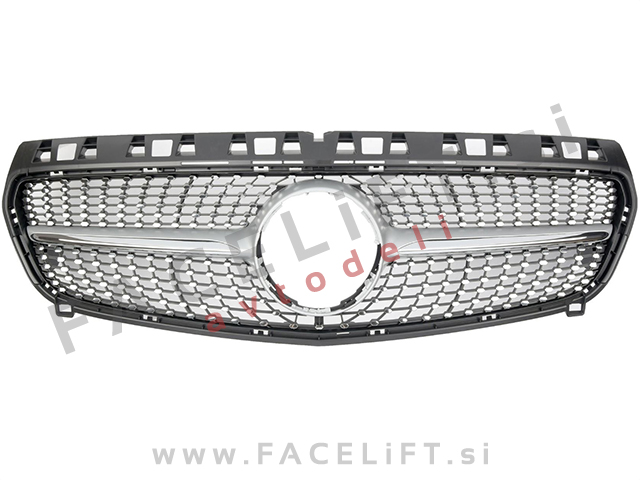 Maska Diamond Silver Mercedes A W176 12-15