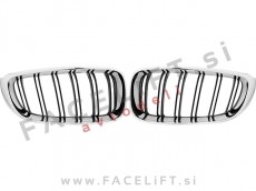 Ledvičke črne kromirane sijaj BMW 3 Gran Turismo F34 13-20