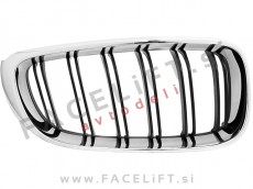 Ledvičke črne kromirane sijaj BMW 3 Gran Turismo F34 13-20