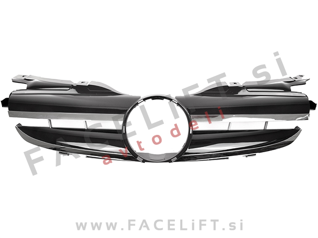 Maska črna kromirana sijaj Mercedes SLK R170 96-04