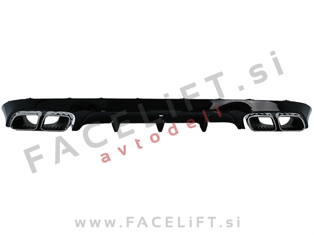 Difuzor z nastavki za izpuh kromirani Mercedes E Cabrio Coupe A238 C238 AMG Line 16-20