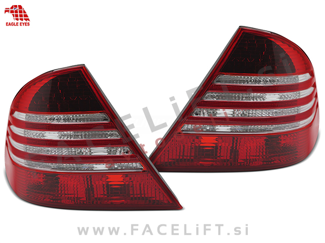 Zadnje LED luči rdeče bele Mercedes S W220 98-05 Zadnje LED luči rdeče bele Mercedes S W220 98-05
