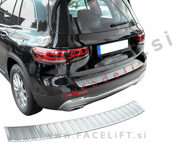 Zaščita zadnjega odbijača srebrna mat Mercedes GLB X247 19-