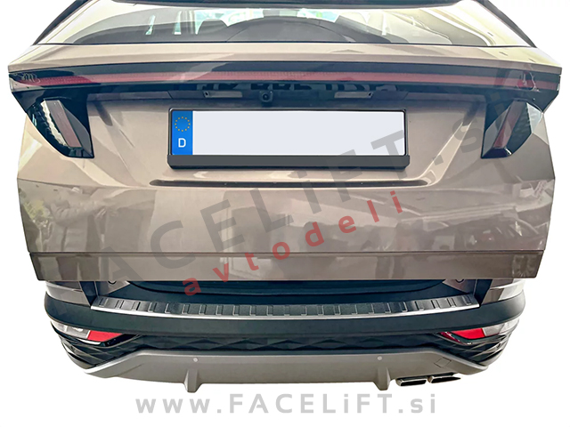 Zaščita zadnjega odbijača srebrna mat Hyundai Tucson NX4 2020-