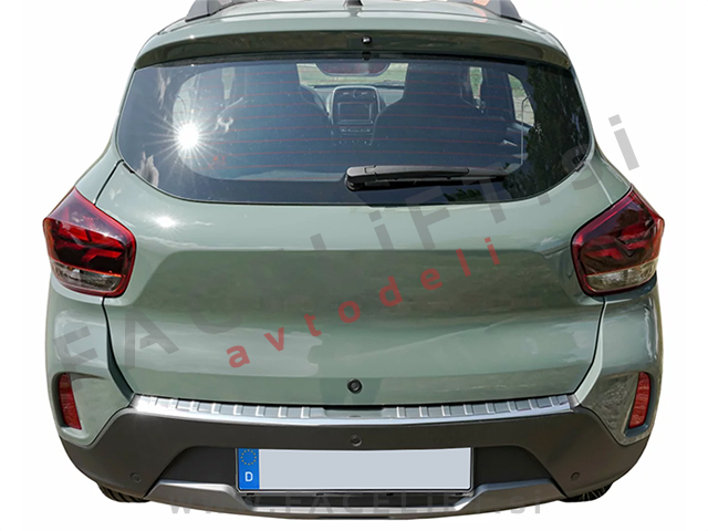 Zaščita zadnjega odbijača kromirana Dacia Spring 22-