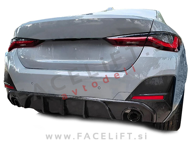 Difuzor M-Performance izgled črni sijaj BMW 4 Gran Coupe G26 21-