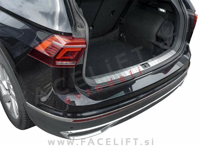 Zaščita zadnjega odbijača notranja srebrna mat VW Tiguan 16-24