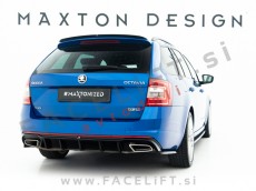 Difuzor zadnjega odbijača črni sijaj Škoda Octavia RS 13-20