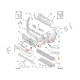 Mreža sprednjega odbijača leva Peugeot 208 15-19