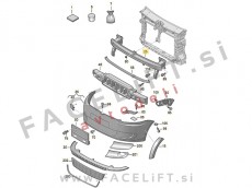 Ojačitev sprednjega odbijača VW Caddy 10-15