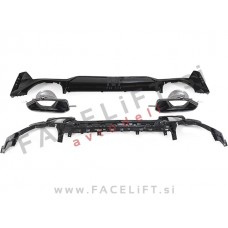 Difuzor z nastavki za izpuh črni BMW 3 G20 G21 LCI M-Pack 22-