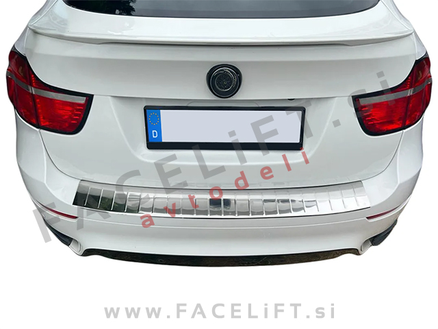 Zaščita zadnjega odbijača kromirana BMW X6 E71 08-14 Zaščita zadnjega odbijača kromirana BMW X6 E71 08-14
