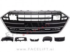 Maska črna mat kromirana ACC PDC Audi A7 4K 18-