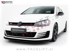 Podaljšek sprednjega odbijača črni mat VW Golf 7 GTI 13-16