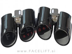 Nastavki za izpuh črni sijaj Porsche Panamera 970 13-16