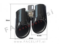 Nastavki za izpuh črni sijaj Porsche Panamera 970 13-16