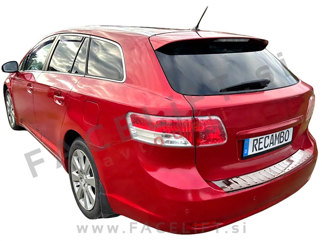 Zaščita zadnjega odbijača kromirana Toyota Avensis Karavan T27 08-15